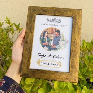 Love Frame with name & date
