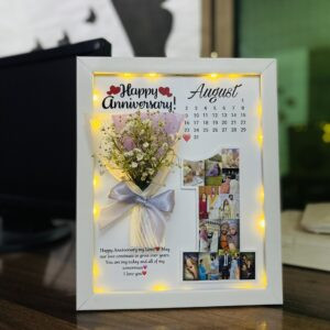 3d Anniversary Frame with Led lights