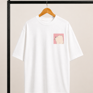Blush Bear / Oversized T Shirt