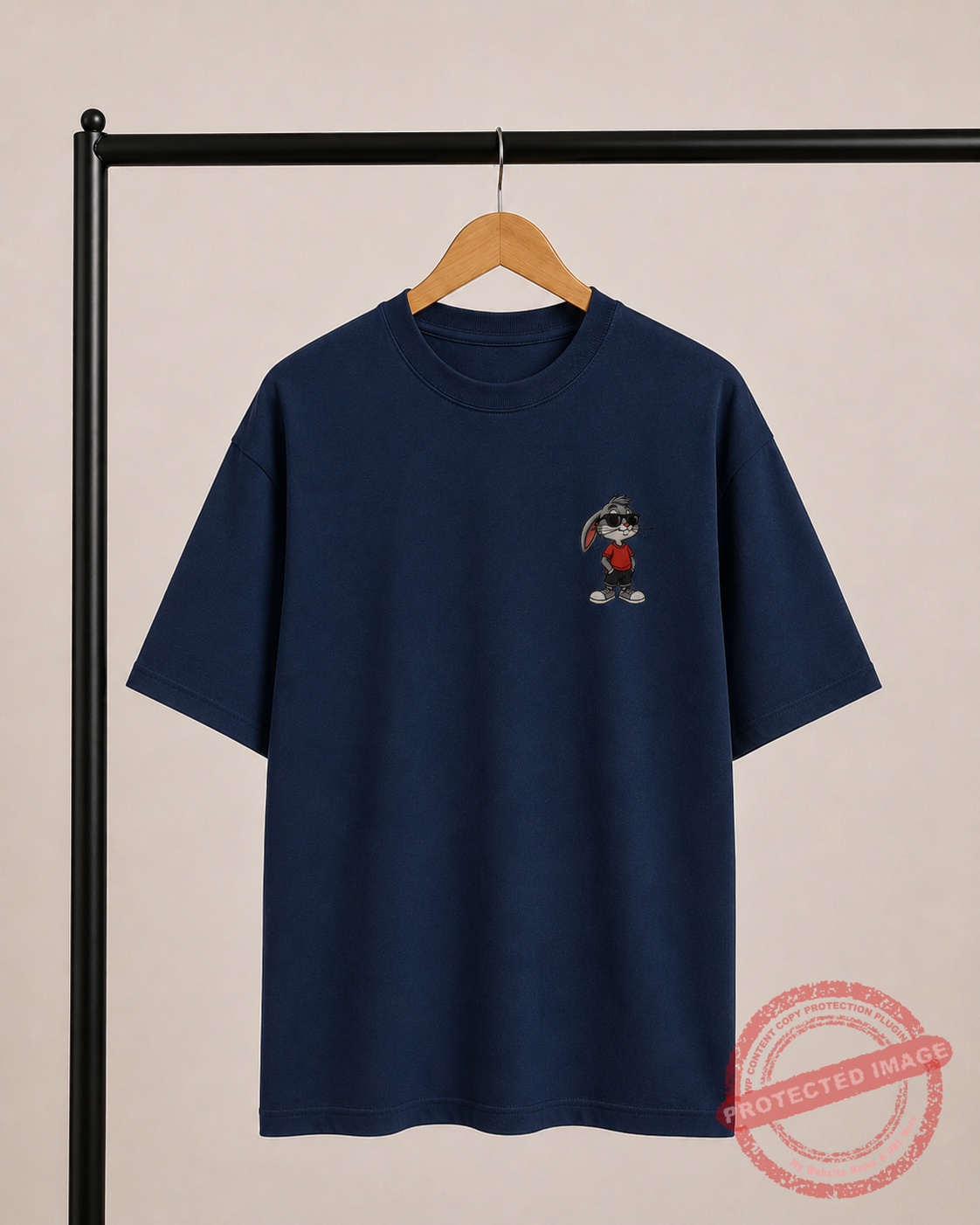 Cool Bunny / Oversized Tee Shirt - Image 2